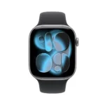 Apple Watch Series 11 GPS 46mm Alumínio Cinzento Sideral c/ Bracelete Desportiva Preta - S/M - Image 2