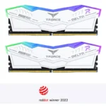 Memoria Ram Team Group Kit 64GB (2 x 32GB) DDR5 6000MHz Delta RGB Branco CL30 - Image 2