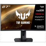 Monitor Curvo ASUS TUF Gaming VG27VQ 27" VA FullHD 1ms 165Hz Preto