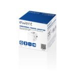 Adaptador de Viagem Ewent EW1475 Universal para EU/USA/CN/AUS/UK + Dual USB-A + USB-C Branco - Image 2