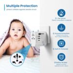 Adaptador de Viagem Ewent EW1475 Universal para EU/USA/CN/AUS/UK + Dual USB-A + USB-C Branco - Image 3