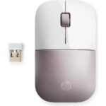 Rato Wireless HP Z3700 Branco/Rosa