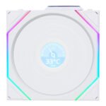Ventoinha 120mm Lian Li UNI TL120 LCD Wireless RGB PWM Branca