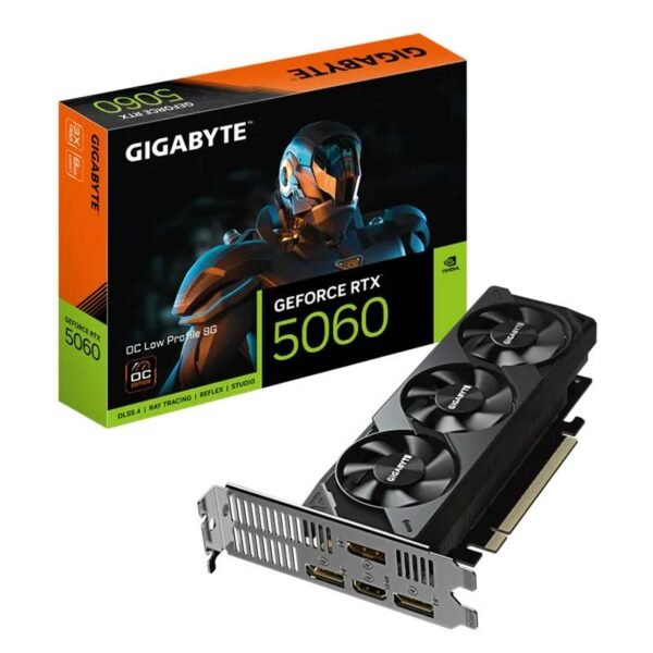 Placa Gráfica Gigabyte NVIDIA GeForce RTX 5060 "Blackwell" OC Low Profile 8G GDDR7 DLSS4