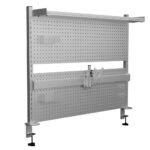 Painel Organizador de Secretária Offy Roxy c/ Suporte para Monitor Branco