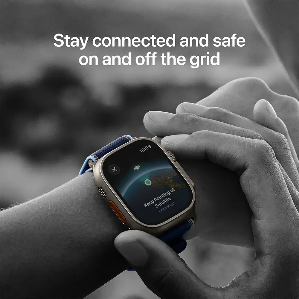 Apple Watch Ultra 3 GPS + Cellular 49mm Titânio Preto c/ Bracelete Loop Alpine Preta - M - Image 7