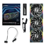 Ventoinha 120mm Lian Li Uni Fan SL120 LCD Wireless RGB Reverse Blade 4 Pinos PWM Preta (Pack 3) - Image 2