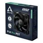 Ventoinha 140mm Arctic P14 Pro PST 2500RPM 4 Pinos PWM Preta (Single Pack) - Image 2