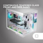 Caixa ATX Mars Gaming MC-MIRAGE ARGB LCD IPS 7.2" Tempered Glass Branca - Image 7