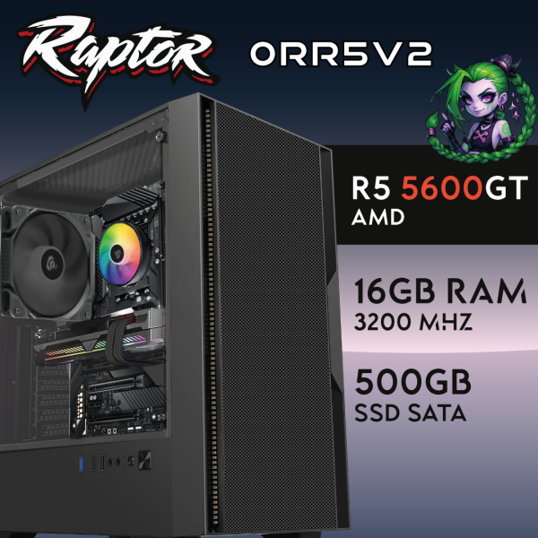 Computador Gaming RAPTOR-0RR5V2 R5 5600GT 16GB 512GB SSD Radeon Graphics