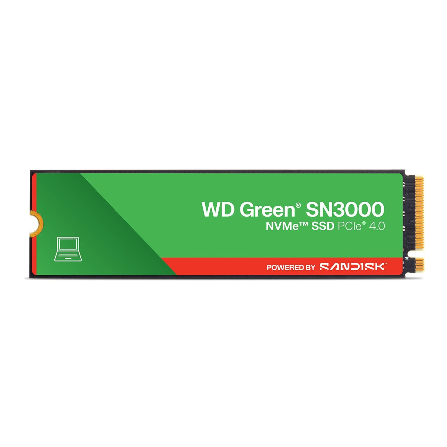 SNDK_WD_Green_SN3000_NVMe_SSD_No_Capacity_1500x1500_Fro_3558c373_thumbnail_4 Disco SSD M.2 2280 SanDisk WD Green SN3000 500GB 3D NVMe - Image 1