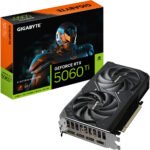 Placa Gráfica GIGABYTE GeForce RTX 5060 Ti WINDFORCE MAX OC 8G NVIDIA 8GB GDDR7