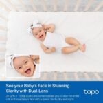 Câmara de Segurança TP-Link Tapo C840 Dual-Lens Smart AI Baby Monitor 4MP + 2MP Pan/Tilt Wi-Fi - Image 7