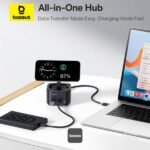 Carregador Wireless Baseus MagPro Series II 7-in-1 Magnetic MagSafe Charger Qi2 15W Cosmic Black - Image 3
