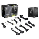 Fonte de Alimentação ATX MSI MAG A850GL PCIE5 II 850W ATX 3.1/PCIe 5.1 80 Plus Gold Full Modular - Image 3