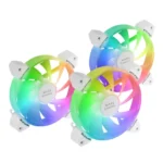 Ventoinha 120mm Mars Gaming MF-3A 1100RPM ARGB Frameless 3 Pinos Branca (Pack 3)