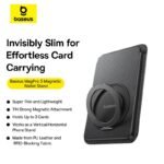 Carteira Baseus MagPro 3 Magnetic Wallet Stand Cosmic Black - Image 4