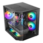 Caixa Micro-ATX Mars Gaming MC-3TLITE Tempered Glass FRGB Preta - Image 3