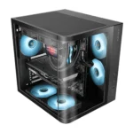 Caixa ATX Mars Gaming MC-CURV Dual Chamber Tempered Glass Preta