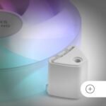 Ventoinha 120mm Mars Gaming MF-3A 1100RPM ARGB Frameless 3 Pinos Branca (Pack 3) - Image 2