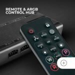 Ventoinha 120mm Mars Gaming MF-SI4KIT 1200RPM Infinity Mirror ARGB RF Remote Control & ARGB Hub 3 Pinos Branca (Pack 4) - Image 4