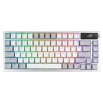Teclado Mecânico Asus ROG Azoth Gaming RGB 75% Wireless/Bluetooth US ROG NX Switches Branco