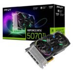 Placa Gráfica PNY NVIDIA GeForce RTX 5070 Ti "Blackwell" RGB EPIC-X RGB OC 16GB GDDR7 DLSS4