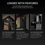 Caixa Extended-ATX Corsair AIR 5400 LX-R ARGB Tempered Glass Preta - Image 2