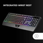 Teclado Mecânico Híbrido Mars Gaming MK124 FRGB PT H-Mech Black - Image 3