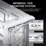 Caixa Extended-ATX Corsair Modular Frame 4000D RS Tempered Glass Branca - Image 3
