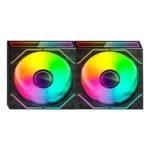 Ventoinha 120mm Mars Gaming MF-3DPROX2R 1600RPM Reversed Infinity Mirror ARGB 3 Pinos Preta (Pack 2) - Image 2