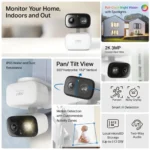 Câmara de Segurança TP-Link Tapo C216 2K 3MP Indoor/Outdoor IP65 Security Wi-Fi - Image 3