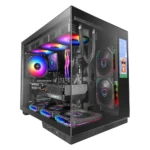Caixa ATX Mars Gaming MC-MIRAGE ARGB LCD IPS 7.2" Tempered Glass Preta