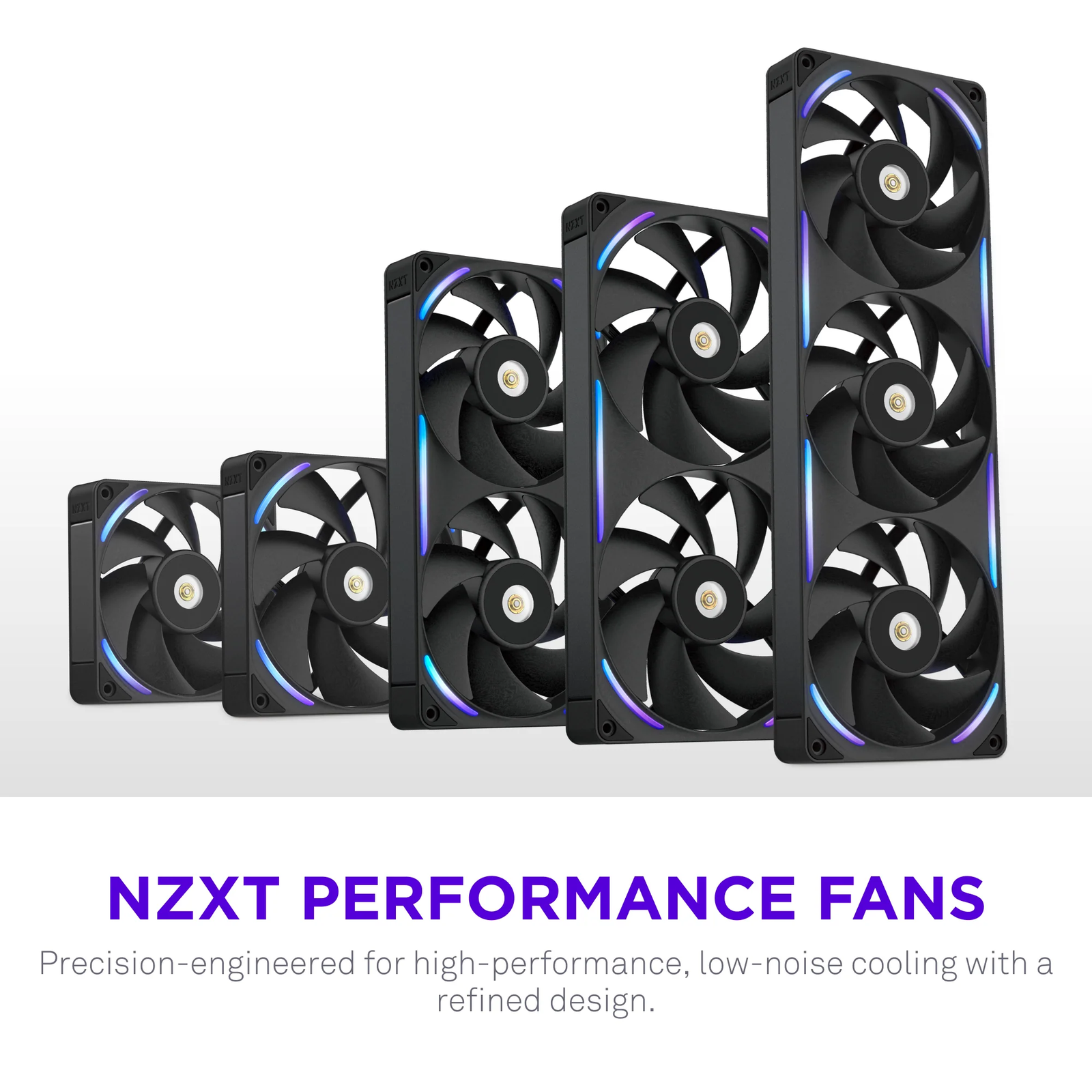 Ventoinha 140mm NZXT F140X Performance RGB 2400RPM 4 Pinos PWM Preta - Image 6