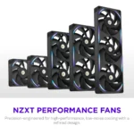 Ventoinha 360mm (3x120mm) NZXT F360X Performance RGB 3100RPM Preta Single Frame - Image 5