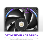 Ventoinha 120mm NZXT F120X Performance RGB 3100RPM 4 Pinos PWM Preta - Image 4