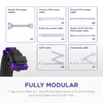 Fonte de Alimentação ATX NZXT C750 Gold Core 750W ATX 3.1/PCIe 5.1 80 Plus Gold Full Modular - Image 5