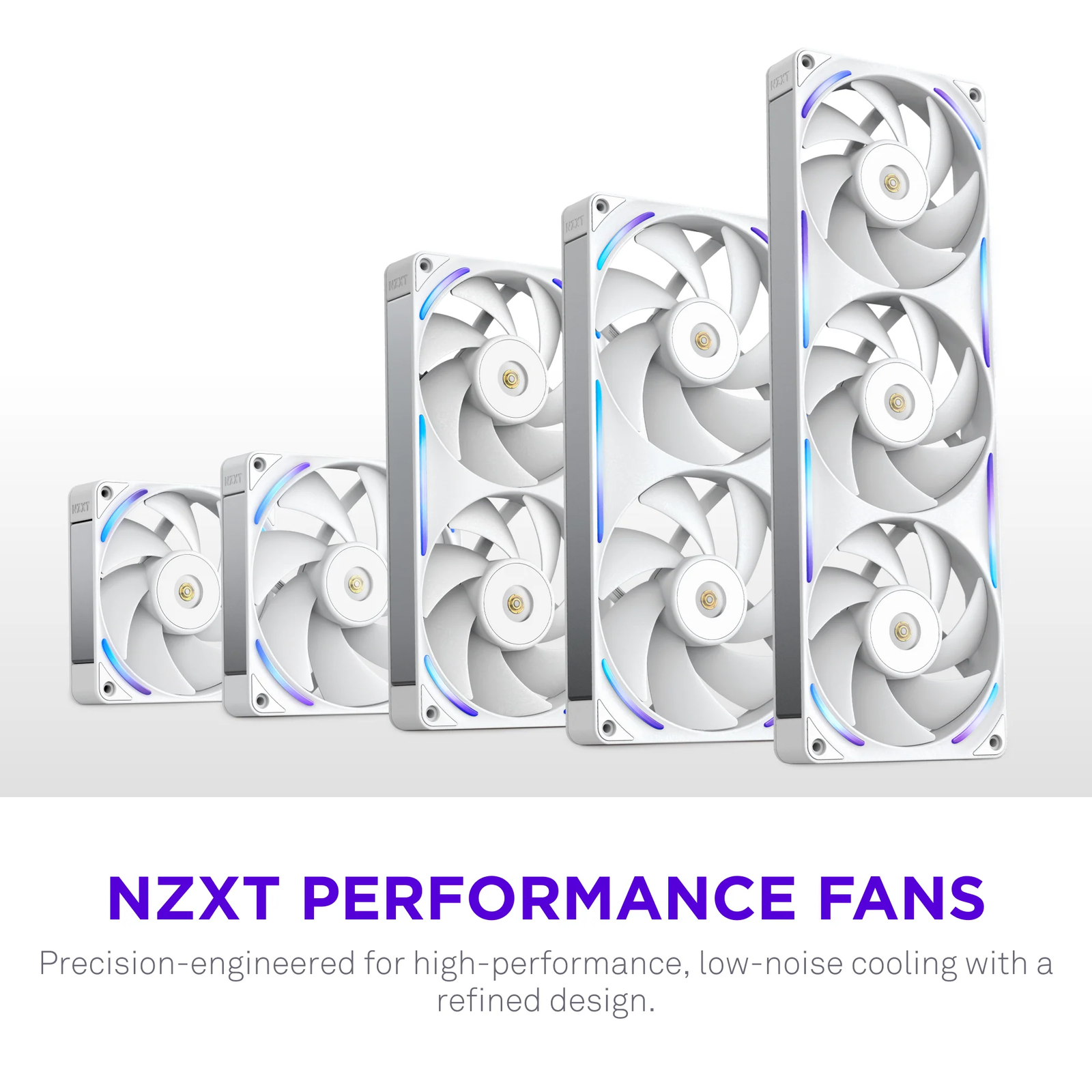Ventoinha 140mm NZXT F140X Performance RGB 2400RPM 4 Pinos PWM Branca - Image 6