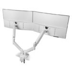 Suporte Mesa Articulado p/ 2 Ecrãs 17"/35" Mars Gaming MARM-PRO2 Branco - Image 3