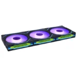 Ventoinha Lian Li UNI FAN SL120 Infinity Wireless RGB Reverse Blade PWM Preto 120mm (Pack 3) - Image 2