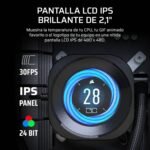 Water Cooler CPU Corsair Nautilus 360 RS LCD 360mm Preto - Image 4