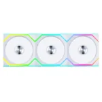 Ventoinha 120mm Lian Li Uni Fan SL120 Wireless RGB 4 Pinos PWM Branca (Pack 3)