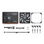 Ventoinha 140mm Noctua NF-A14x25 G2 PWM chromax.black 1500RPM 4 Pinos PWM Preta - Image 5