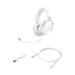 Headset HyperX Cloud III S Wireless/Bluetooth Gaming DTS Spatial Audio PC, PS5, Nintendo Switch, Mac Branco - Image 2