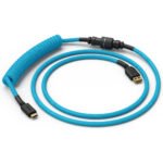 Cabo Coiled Glorious USB-C para USB-A 1.37m - Electric Blue