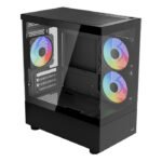 Caixa Micro-ATX Aerocool Viewport Mini Vidro Temperado Preto