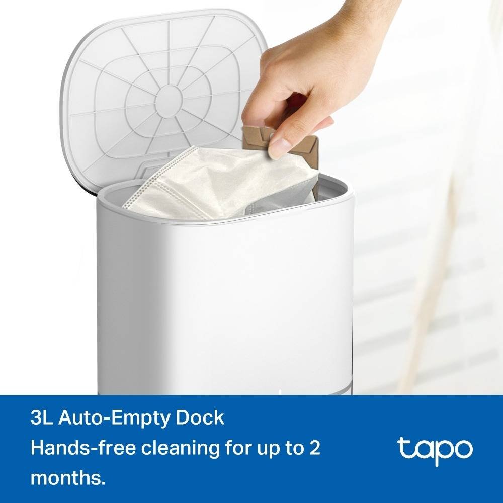 Aspirador Robô TP-Link Tapo RV30 Max Plus 5300Pa Branco + Doca Auto-Esvaziamento - Image 3
