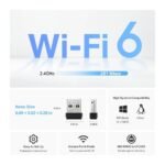 Adaptador de Rede USB TP-Link Archer TX1U Nano Wireless AX300 Wi-Fi 6 - Image 3