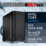 PC Gaming ARTEMIS-IA7WS - U7 265K | RTX5060 8GB | 16GB | M.2 1TB