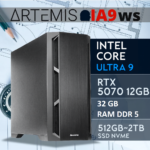 PC Gaming ARTEMIS-IA9WS - U9 285K | RTX5070 12GB | 32GB | M.2 1TB